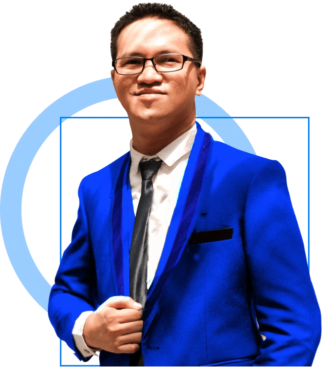 cyril with the blue suit